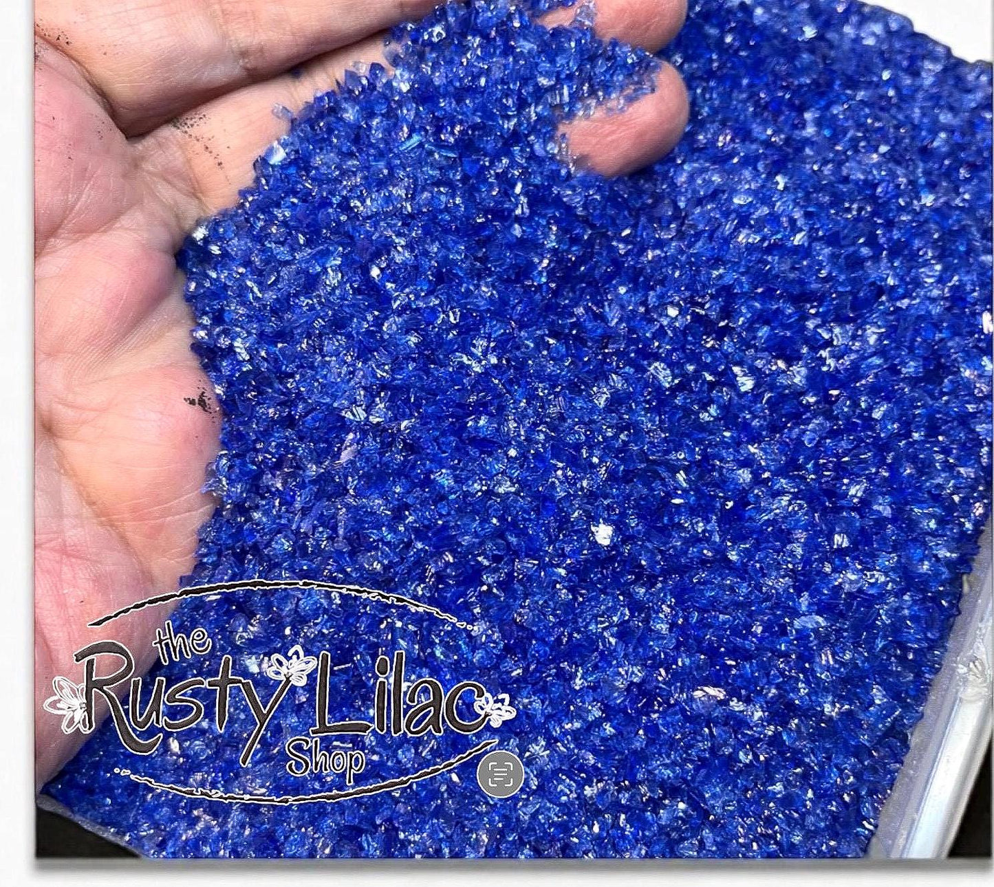 Crushed Glass, Shiny Sparkly, Cobalt Blue Glass, Wedding Decor, Vase Filler, Resin Art, Craft Supplies, Art Supplies
