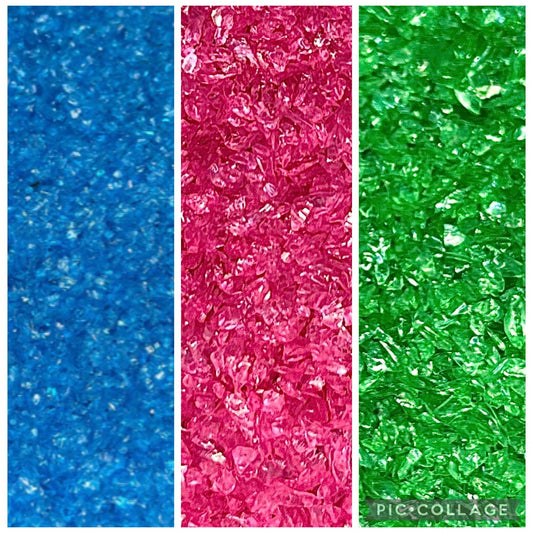 Colorful Crushed Glass