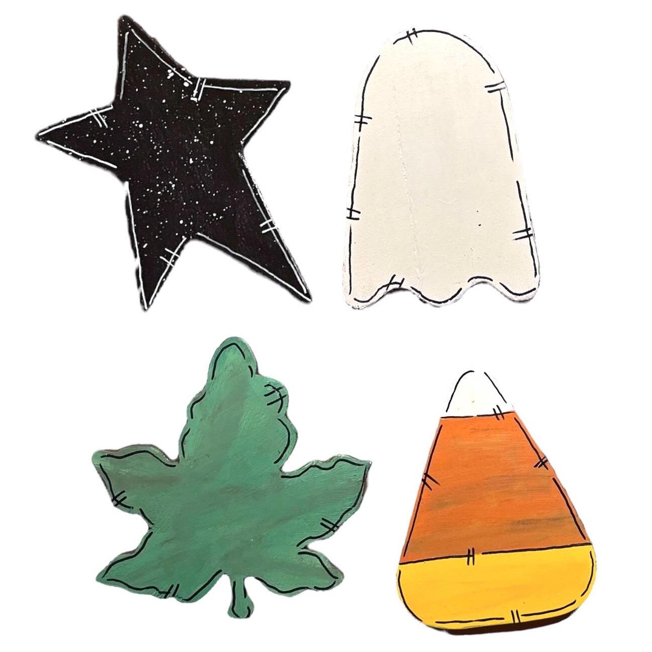 Personalized Wooden Pumpkin Decor: Interchangeable Shape