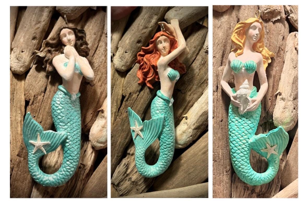 Mermaid Ornament or Magnet