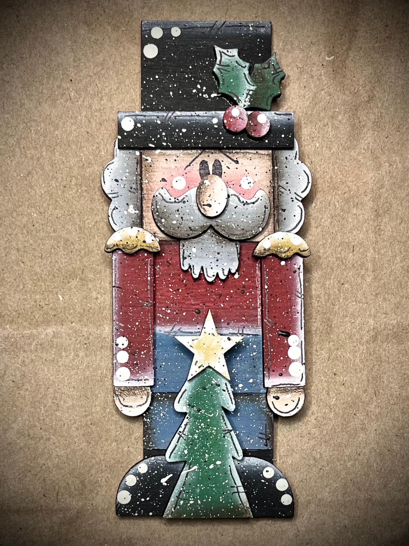 Wooden Nutcracker Ornament: Personalized Holiday Decor, Magnet