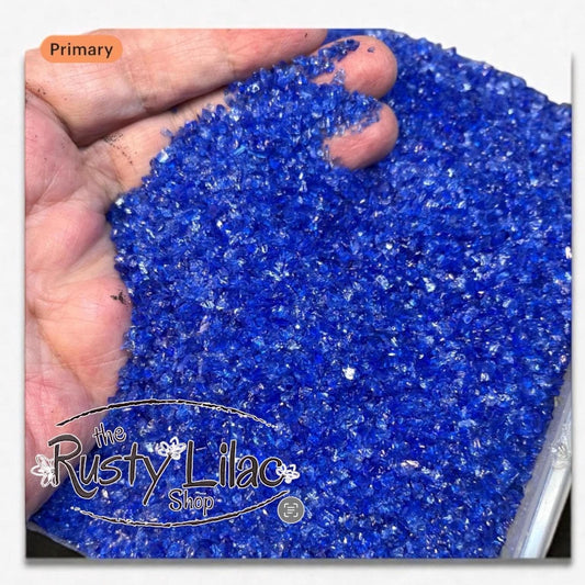 Crushed Glass, Shiny Sparkly, Cobalt Blue Glass, Wedding Decor, Vase Filler, Resin Art, Craft Supplies, Art Supplies