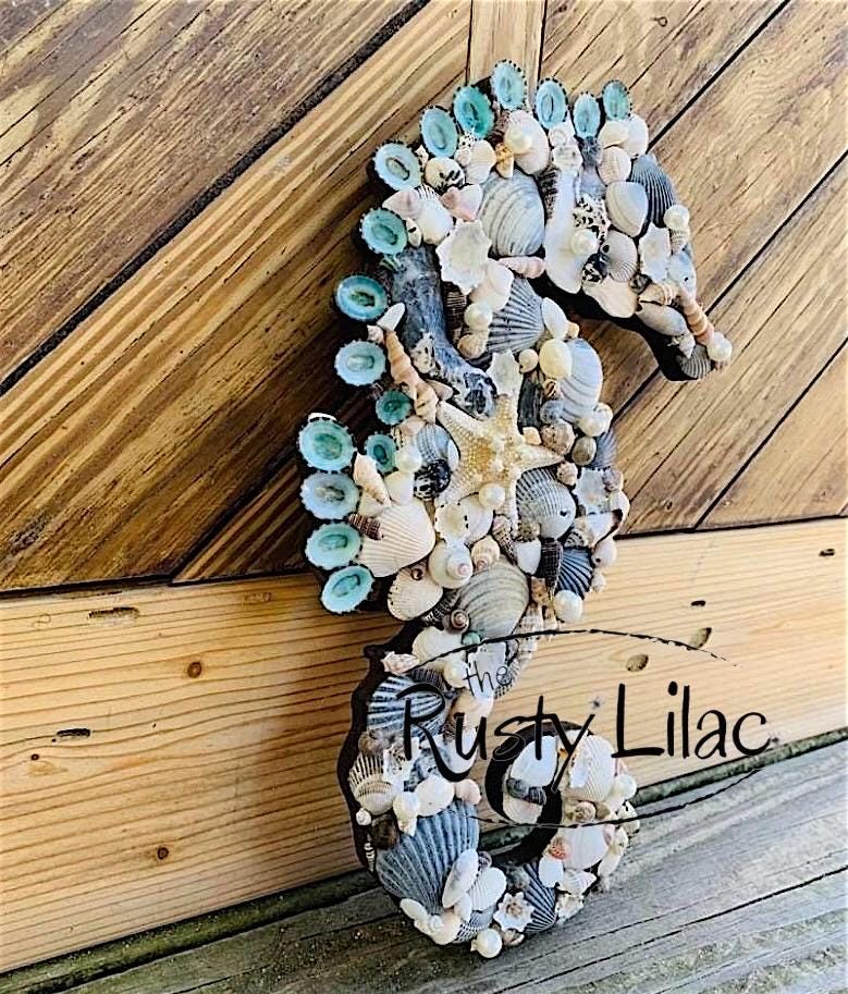 Seashell Seahorse Wall Art