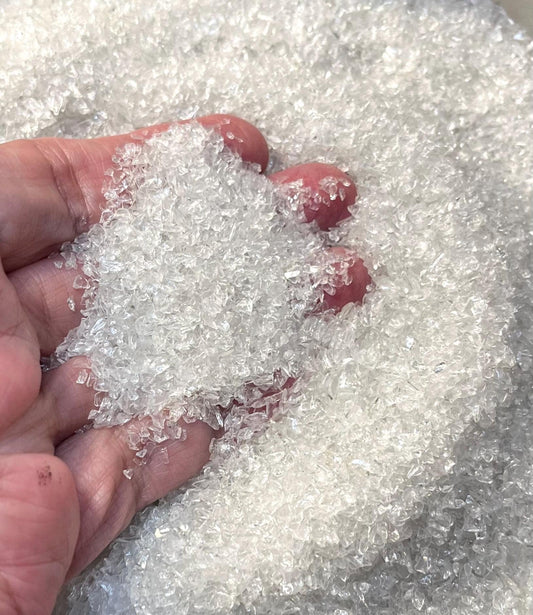 Crystal Clear Sparkling Crushed Glass