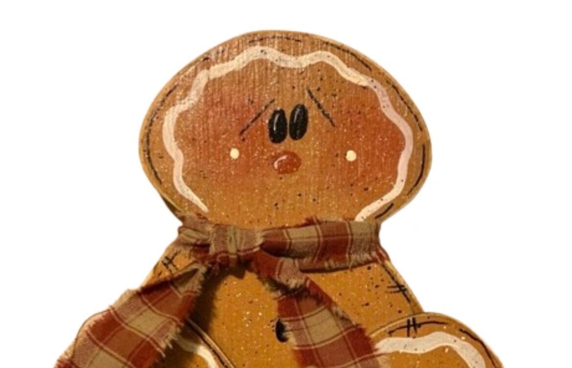 Handcrafted Gingerbread Candle Holder: Personalized Wood Art