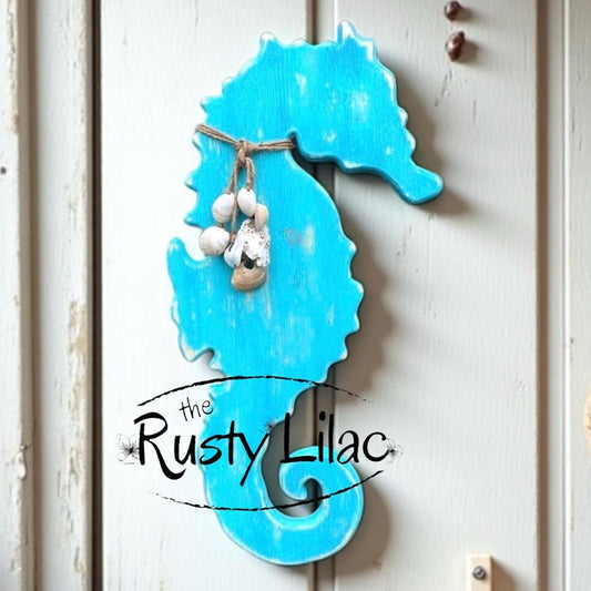 Wooden Seahorse Wall Art