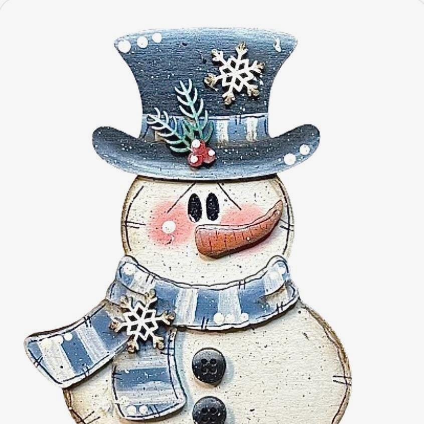 Personalized Wooden Snowman Votive Holder: Winter Holiday Decor