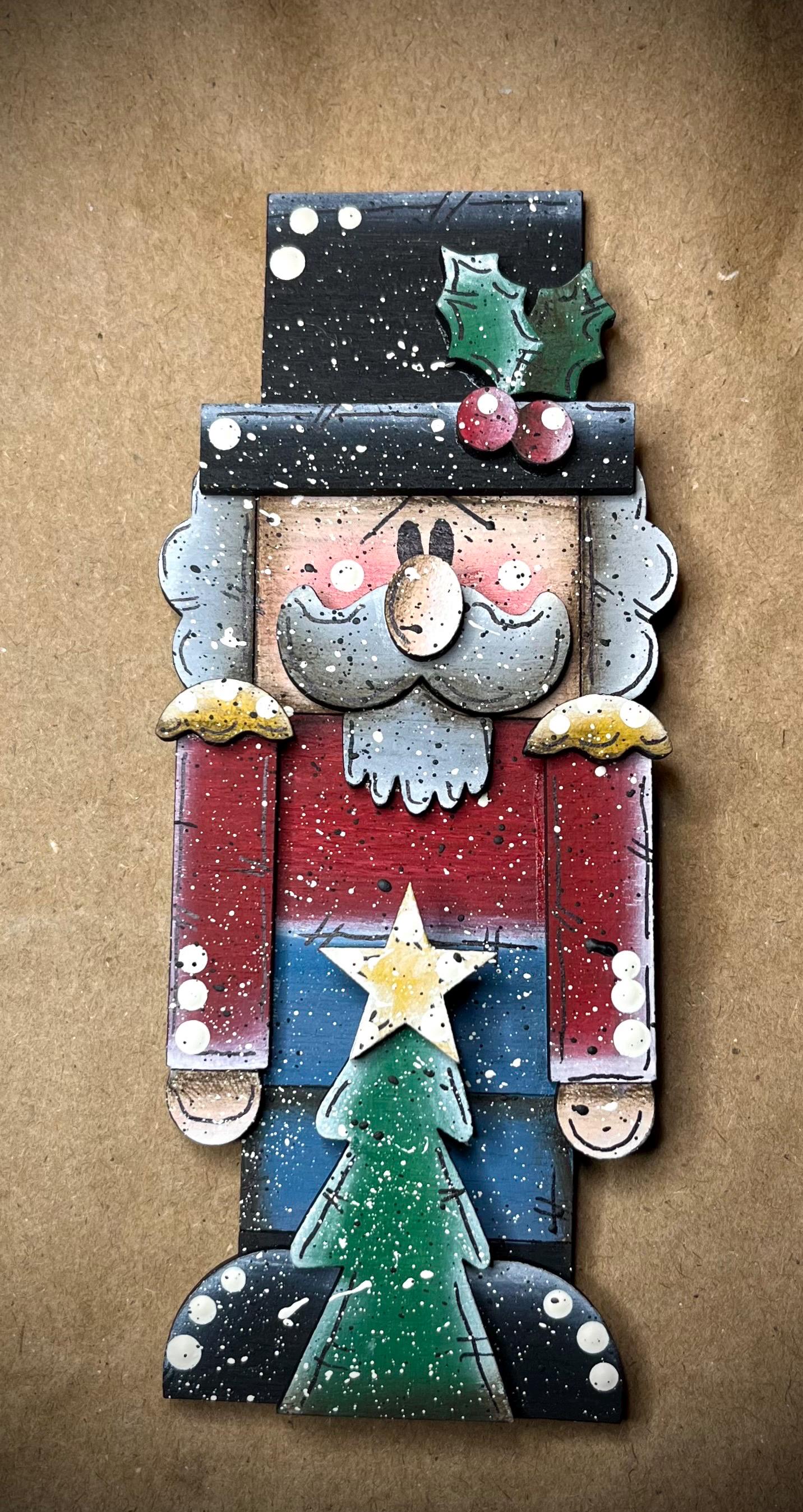Wooden Nutcracker Ornament: Personalized Holiday Decor, Magnet