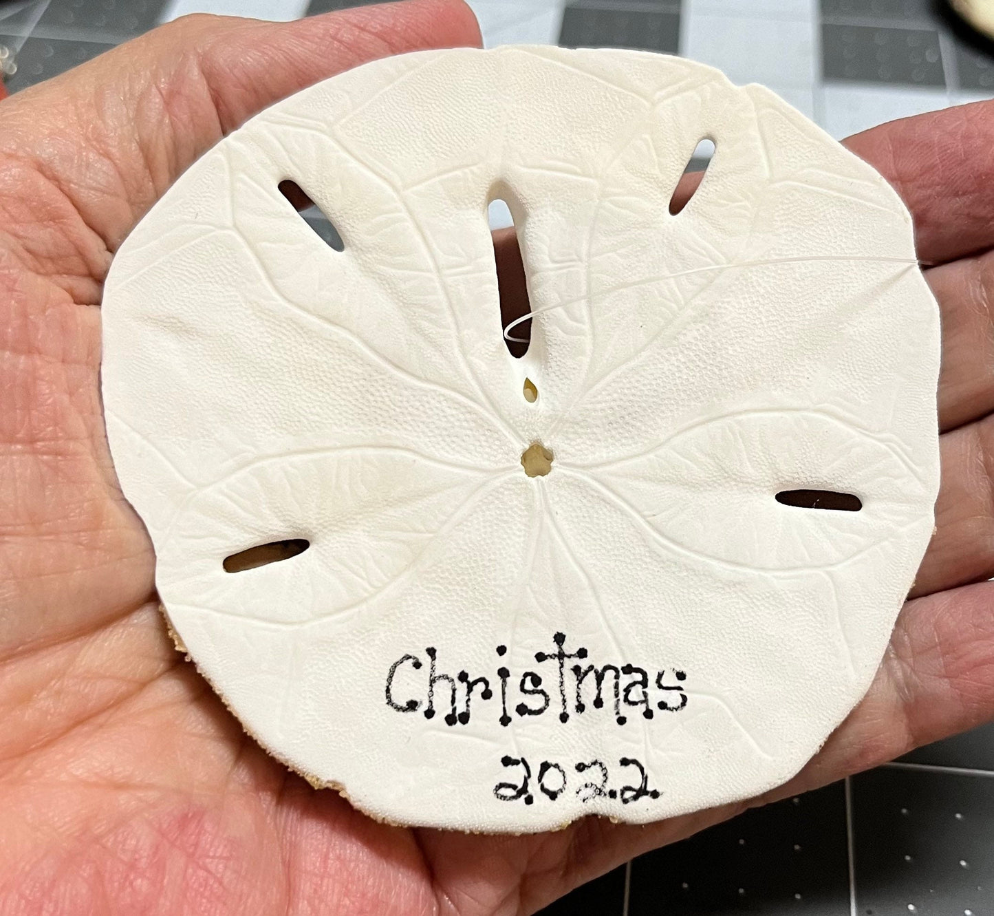 Personalized Mermaid Sand Dollar Ornament: Beach Decor, Nautical Gift