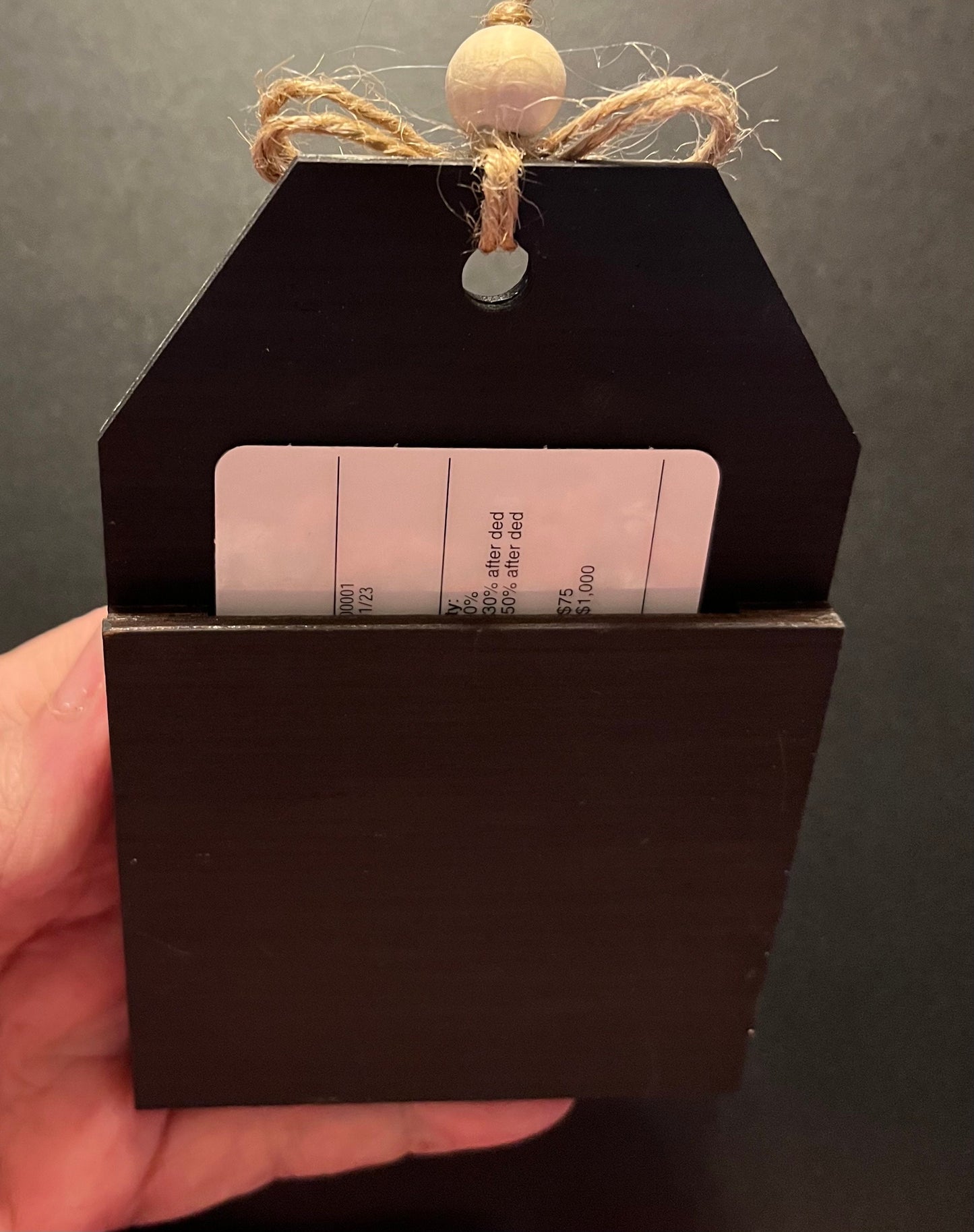 Personalized Ice Skate Ornament: Christmas Money Holder Gift