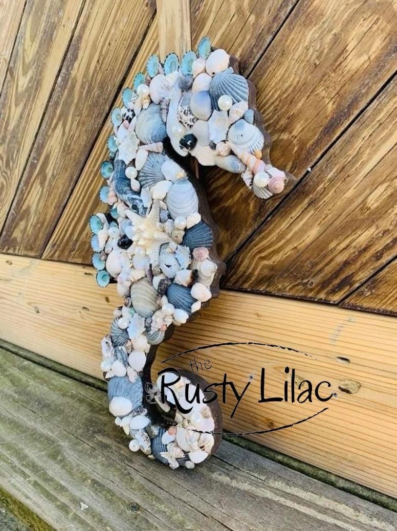 Seashell Seahorse Wall Art