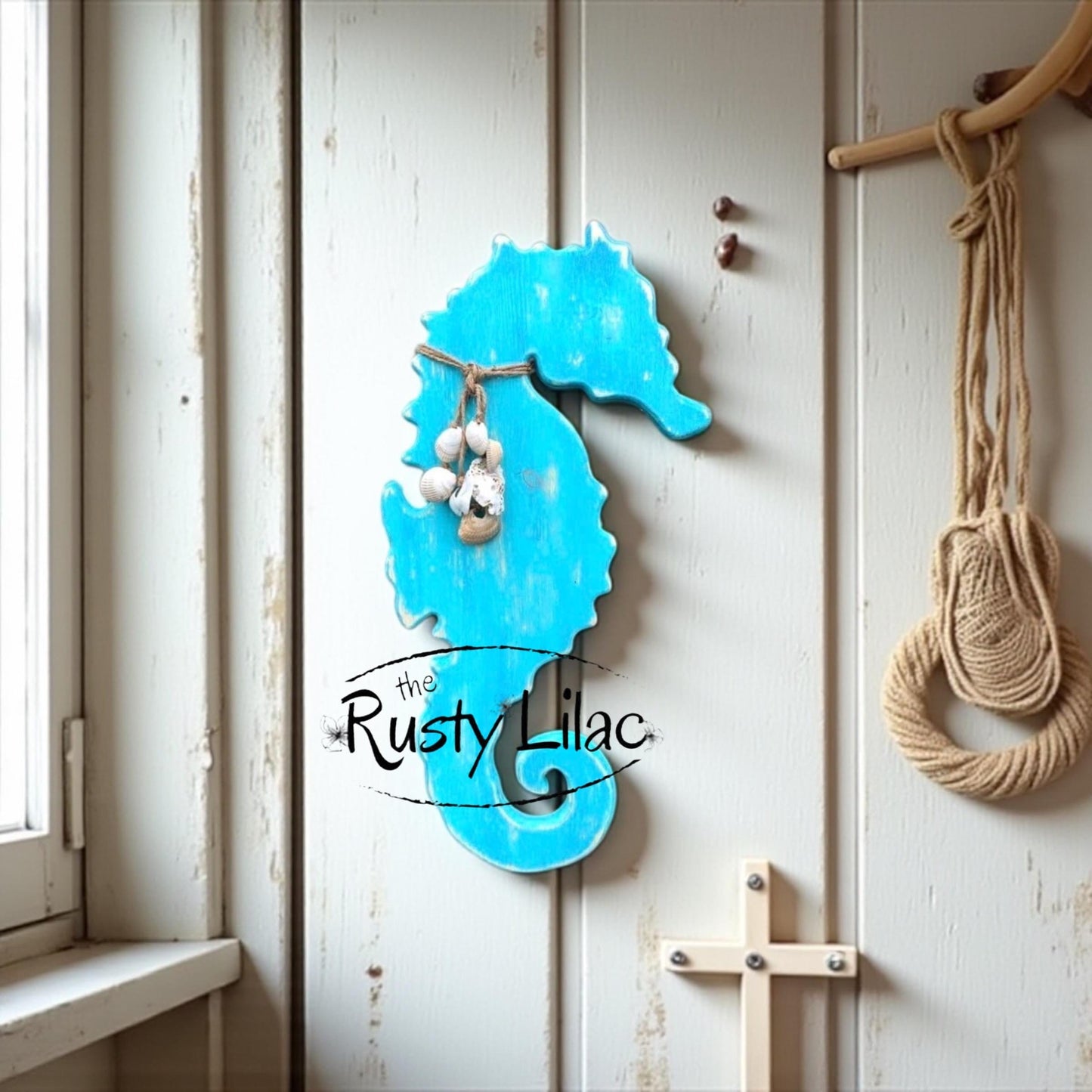 Wooden Seahorse Wall Art