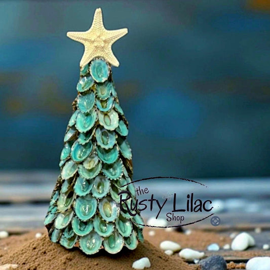 Blue Green Limpet Seashell Tree