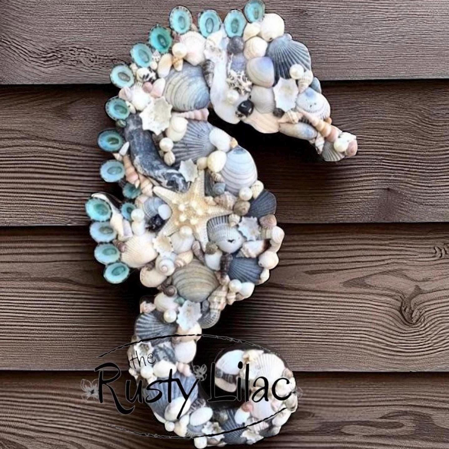 Seashell Seahorse Wall Art