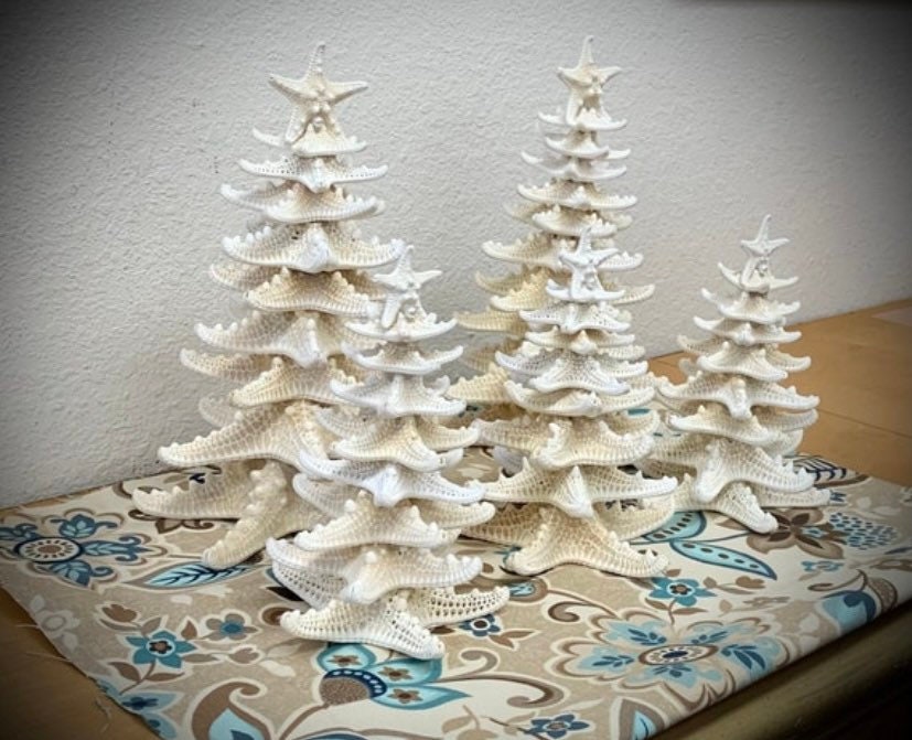 Starfish Tree 7”: Coastal Nautical Decor, OBX Family Gift