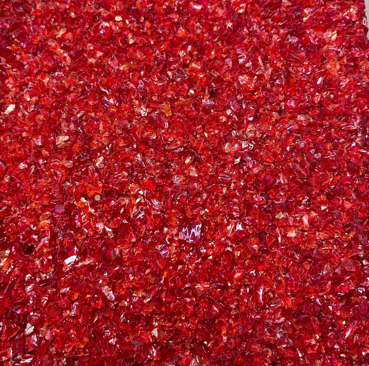 Cherry Red Crushed Glass