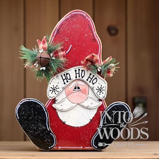 Hand Painted Santa Decor: Personalized Christmas Art, Rusty Bell